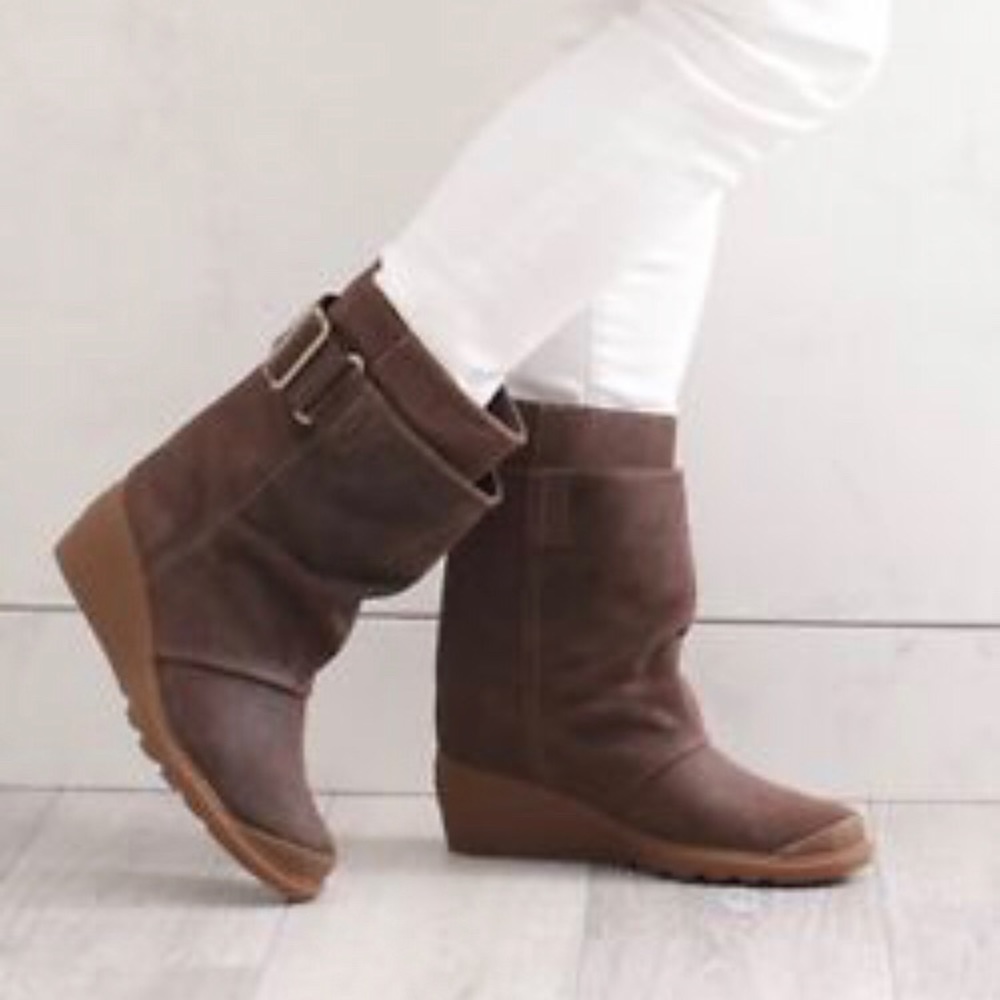 Sorel Brown Wedge Boot